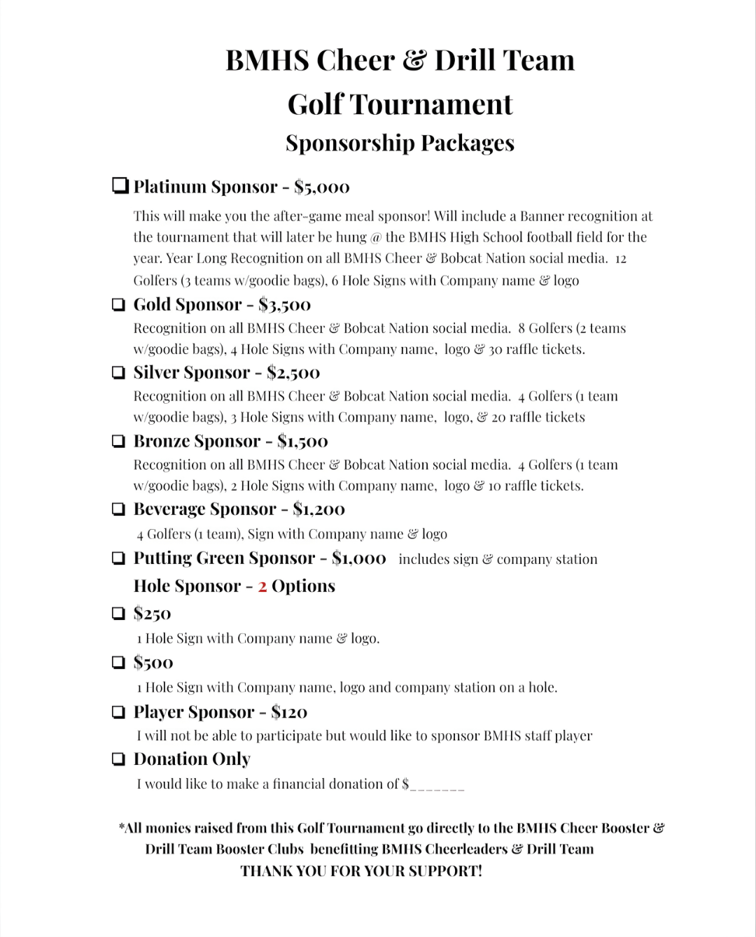 Sponsorship Package